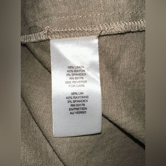 T Tahari Women’s Linen Blend Sleeveless Collared Fit & Flare A-Line Dress Size 6 - Picture 7 of 11